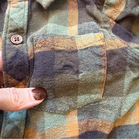 Tommy Bahama Boys Flannel Button Up Shirt Size 4T Preppy Y2K - Picture 4 of 11